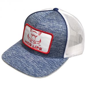 Hog Life Blue Lightning Adjustable Snapback Hat - HLC-124